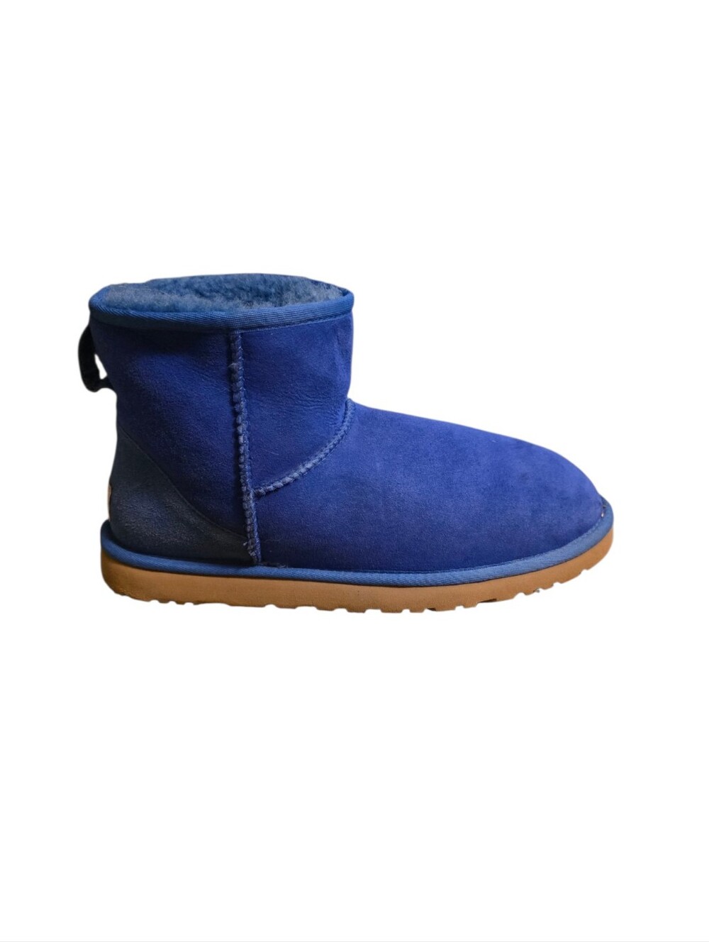 UGG Classic Mini II Boots Electric Blue Suede EUC